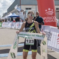 Soledad Barrantes y Aitor Sánchez ganan el IV Duatlón Carretera Montijo