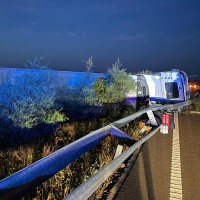 Aparatoso accidente en la autovía: quedan cortados dos carriles en Extremadura