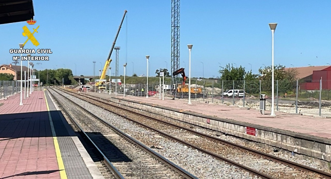 Investigados dos hombres por robar maquinaria de las obras del tren de Navalmoral