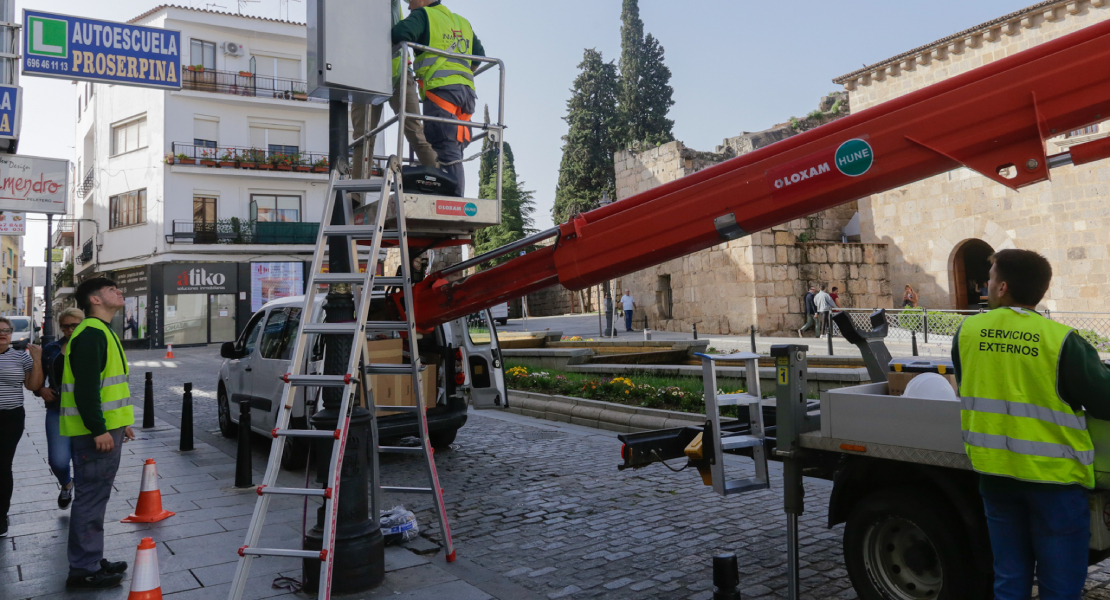 Instalan más de 30 cámaras de seguridad en el entorno monumental emeritense