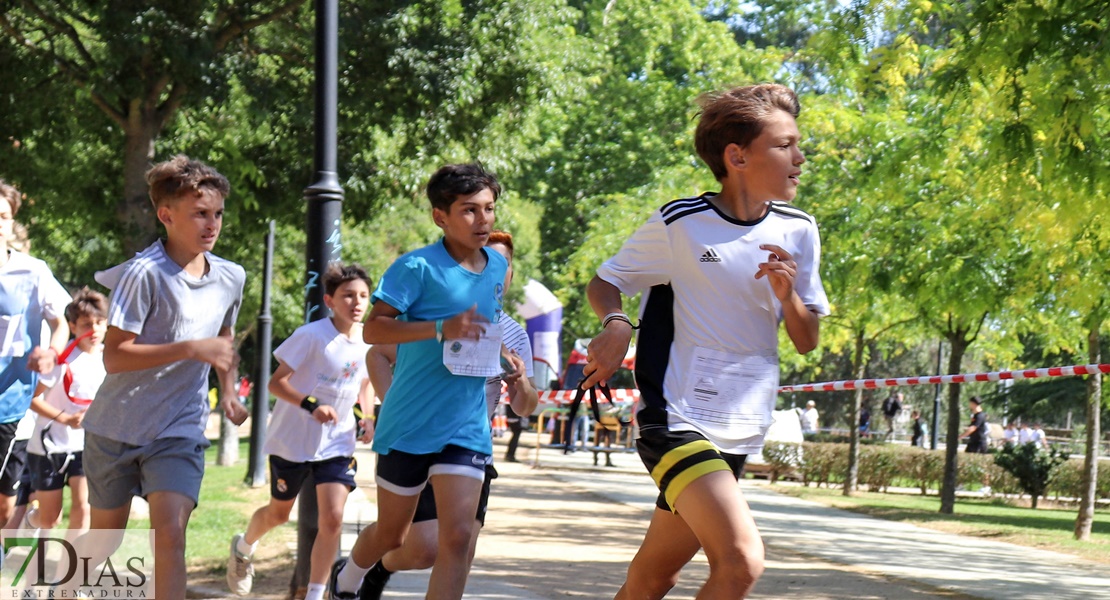 Cientos de alumnos participan en la carrera solidaria en favor de APNABA