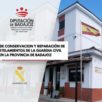 Diputación destina casi 200.000 € para renovar cuarteles de Guardia Civil en la provincia de Badajoz