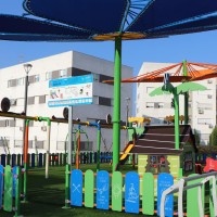Así son los toldos que se instalarán en ocho parques infantiles en Badajoz