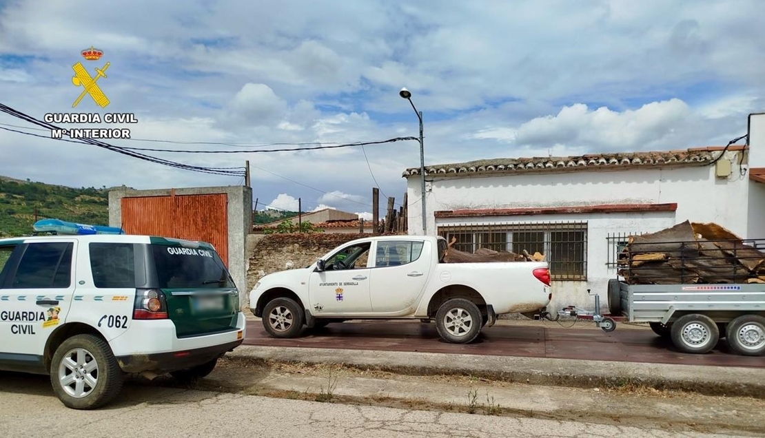 Detenidos por su supuesta implicación en el hurto de corcho en los límites de Monfragüe