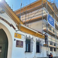 La Guardia Civil realiza en el acuartelamiento de Hornachos obras de rehabilitación