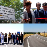 Así ha quedado la BA-020 que une Badajoz con Portugal