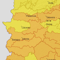 Casi toda Extremadura en alerta naranja este viernes