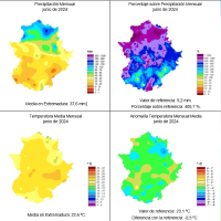 Así han sido las temperaturas y precipitaciones el último mes en Extremadura