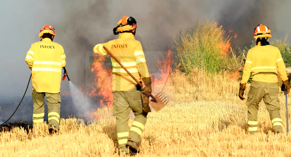 Activan el nivel 1 en un incendio en Trujillo
