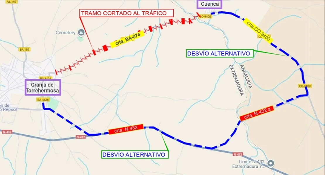 Corte de tráfico en la BA-074: indican desvíos alternativos