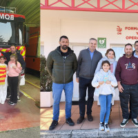 Catarroja (Valencia) agradece el trabajo a los bomberos de la Diputación de Badajoz