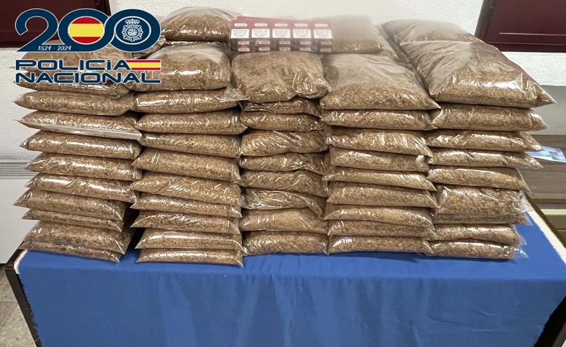 Detenido en la Avenida de Elvas transportando más de 100 kg de picadura de tabaco