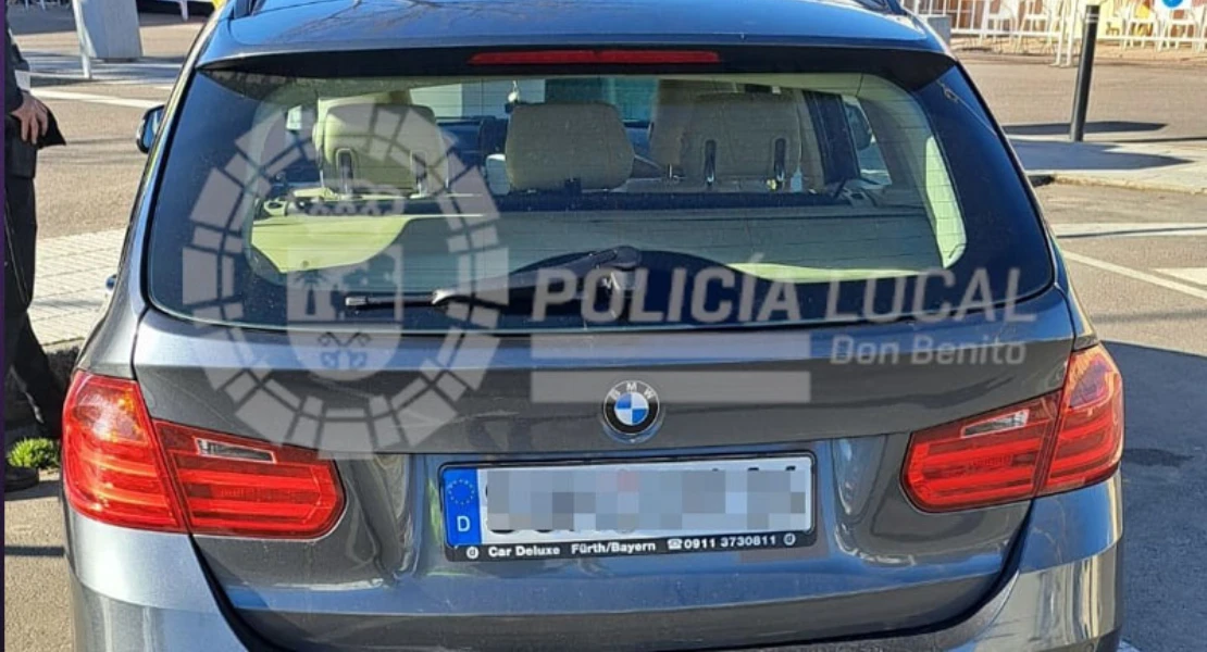Detenido por circular con un coche robado en Don Benito