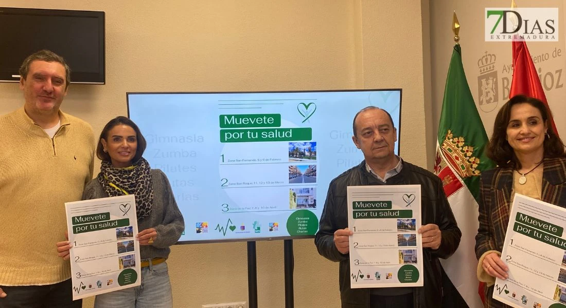 'Muévete por tu salud', el programa para potenciar la actividad física en Badajoz