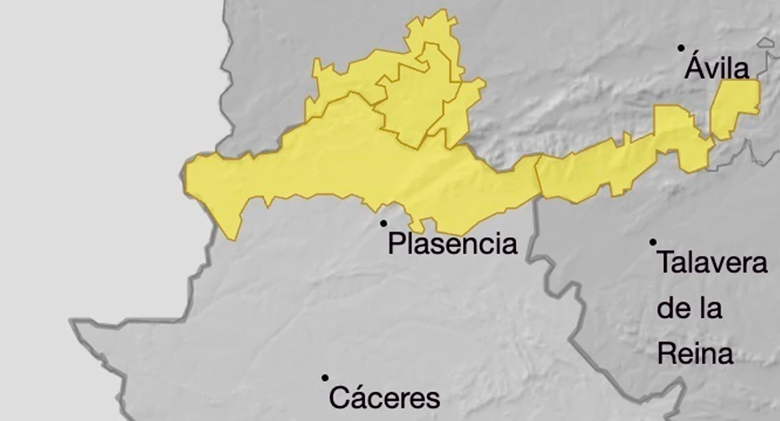El 112 activará este lunes la alerta por lluvias en el norte de Extremadura