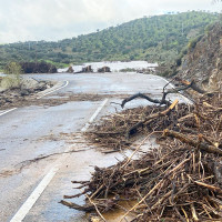 Estas son las carreteras cortadas hasta el mediodía en Badajoz