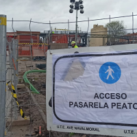 Exigen alternativas de paso frente al corte por las obras del tren en Navalmoral de la Mata