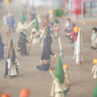 Queda inaugurada esta exposición de la Semana Santa de Don Benito en Playmobil