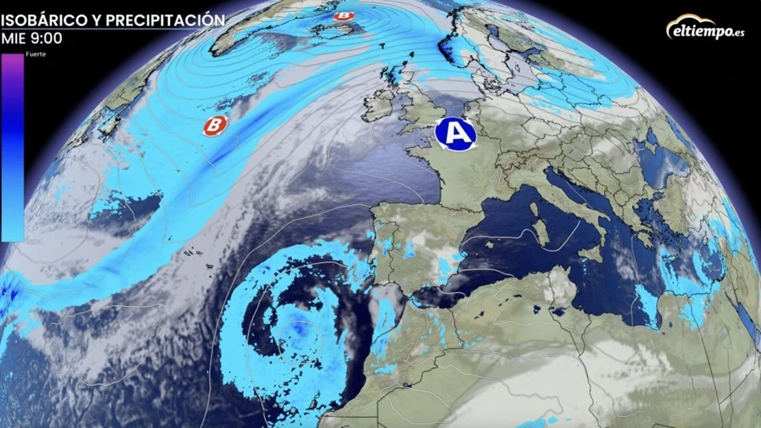 Una DANA recorre esta semana la península para dejar más lluvia