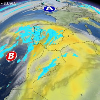 Borrasca Olivier: lluvias de barro con la entrada de calima