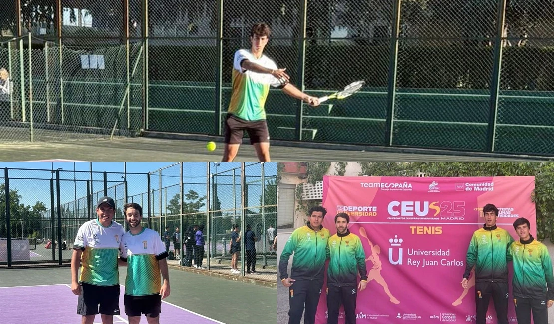 Campeonato de España de tenis: la Universidad de Extremadura roza la medalla