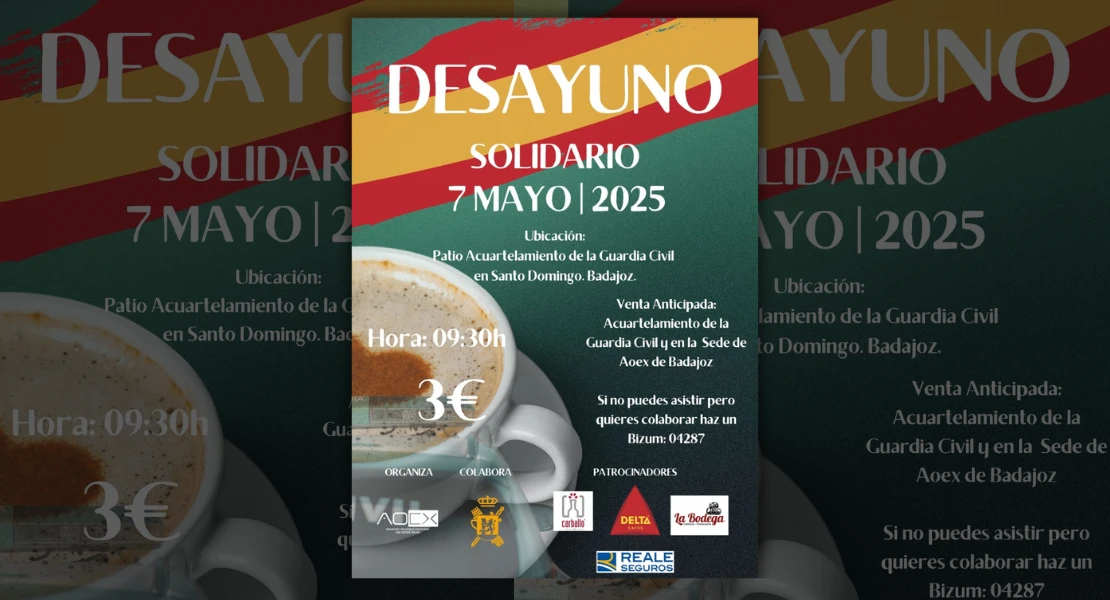 Participa en el desayuno solidario de AOEX porque "ayudar también alimenta el alma"