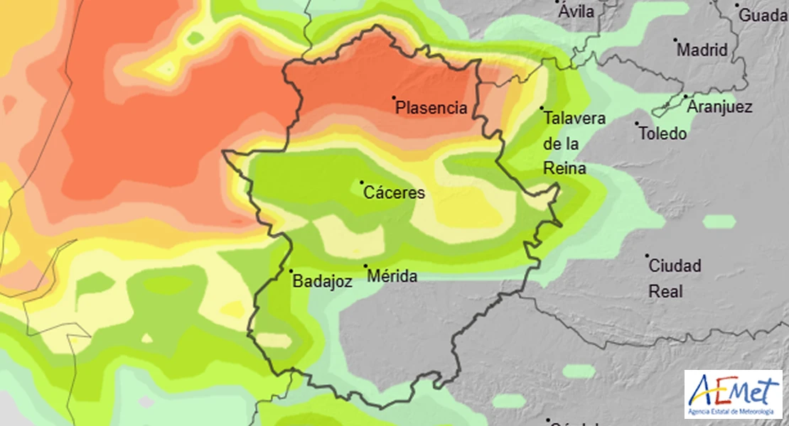 Empeoran las previsiones para el fin de semana en Extremadura: amplían la alerta