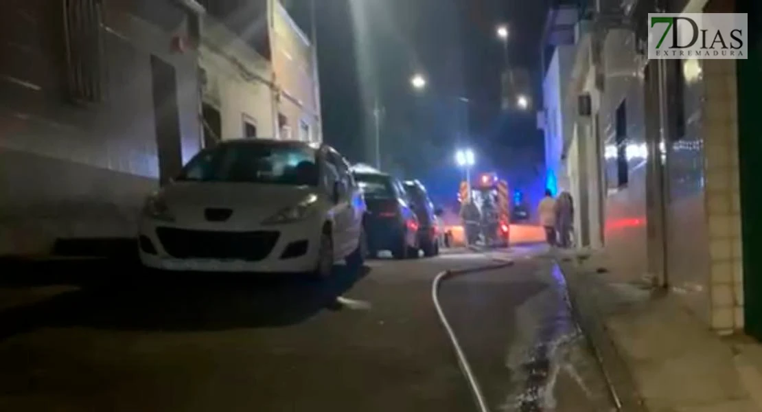 Arde una vivienda durante esta madrugada en Badajoz