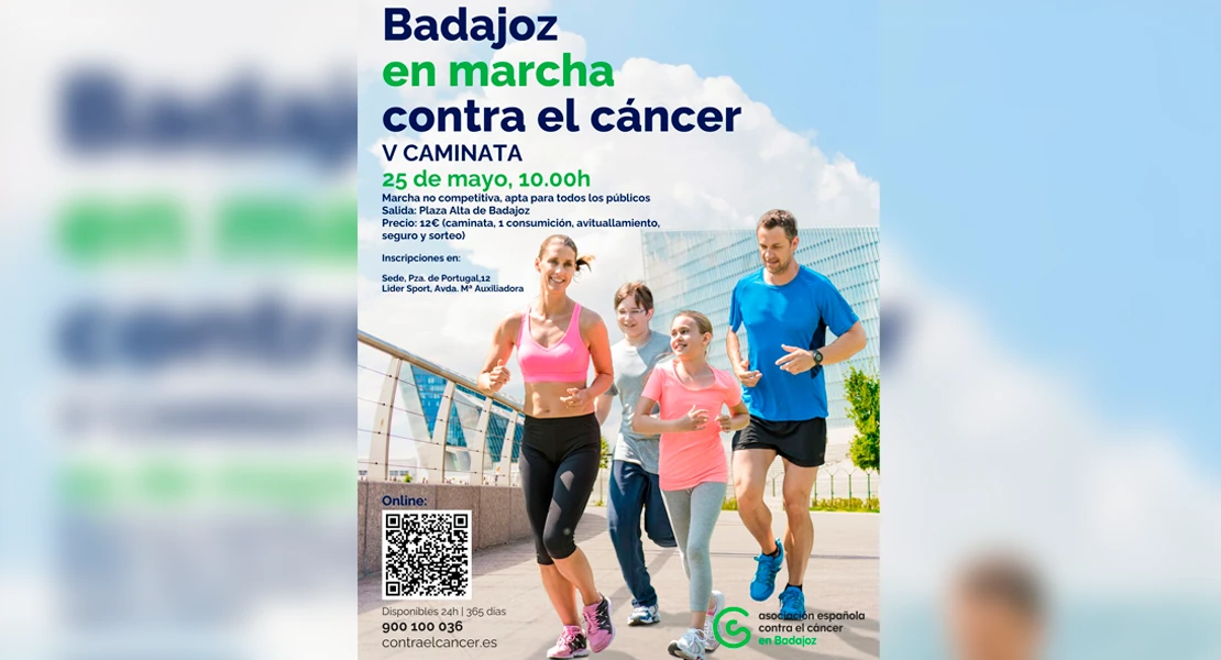 Badajoz en marcha para luchar contra el cáncer: lugar, día y hora