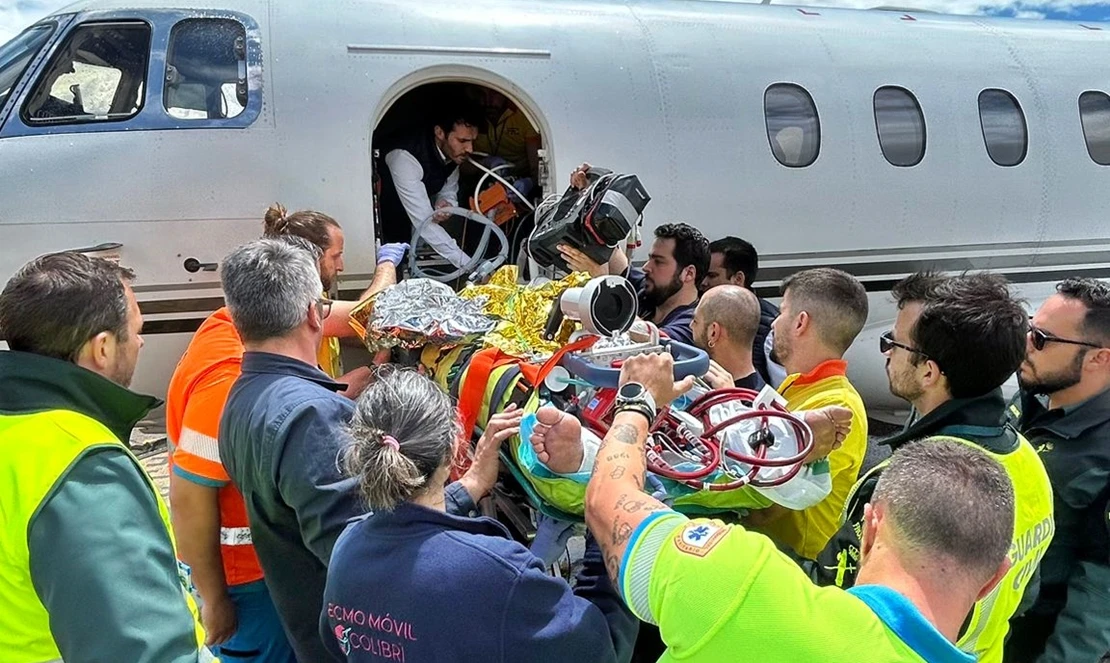 Trasladan a un paciente extremeño trasplantado con ECMO-Móvil desde el Universitario hasta Cataluña