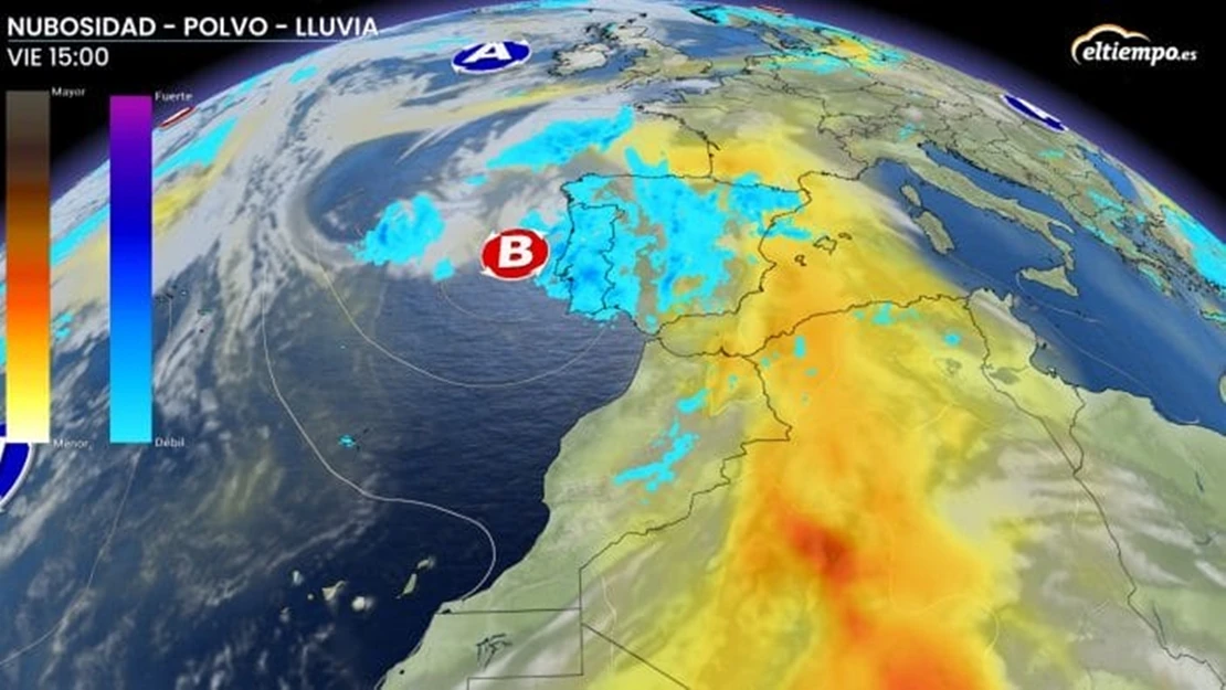 Posibles lluvias de barro en la península este fin de semana