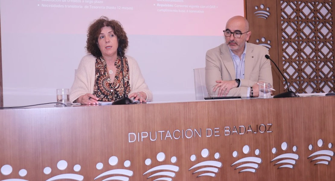 La Diputación de Badajoz prestará 6 M€ sin intereses a los municipios de la provincia