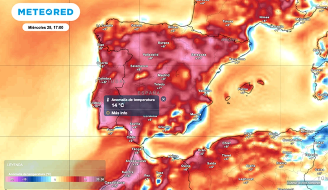 Una potente dorsal traerá temperaturas de julio la semana que viene