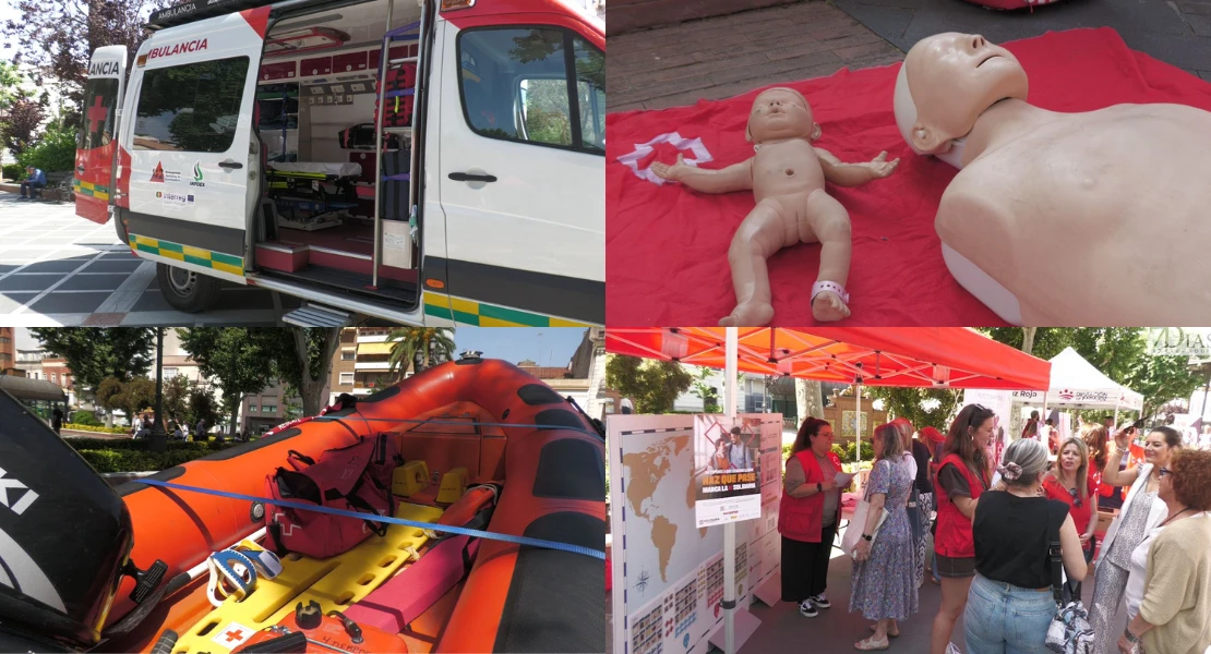 La Cruz Roja realiza una exhibición de medios en Badajoz