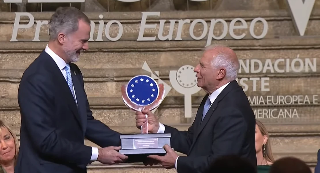 Josep Borrell recoge el Premio Europeo Carlos V: "La paz no es solo el silencio de las armas"