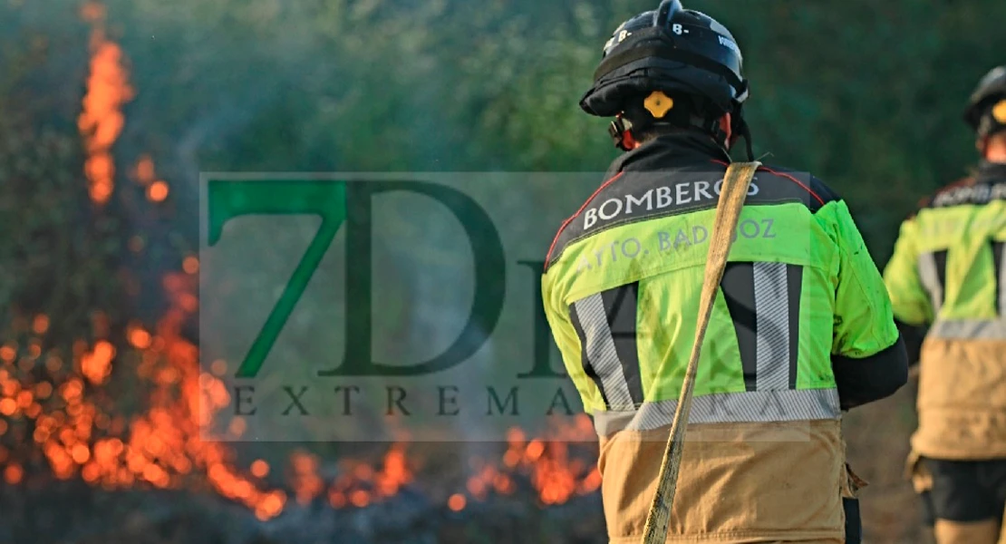 Bomberos de Badajoz evitan una catástrofe forestal cerca de Valdebotoa