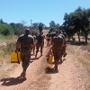 Los bomberos del CPEI instruyen a guardias civiles y militares para posibles incendios