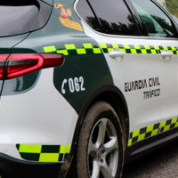 Dos heridos en una colisión frontal en la provincia de Cáceres