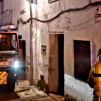 Un incendio en el Casco Antiguo moviliza a los Bomberos