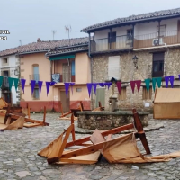 Dos jóvenes destrozan el mobiliario en las fiestas de un pueblo de Cáceres