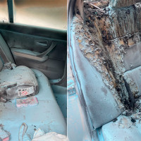 Dos policías salvan a una niña de 3 años y su madre de un coche en llamas