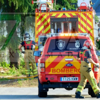 Un amplio dispositivo acude a un incendio en Badajoz