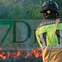 Bomberos de Badajoz evitan una catástrofe forestal cerca de Valdebotoa