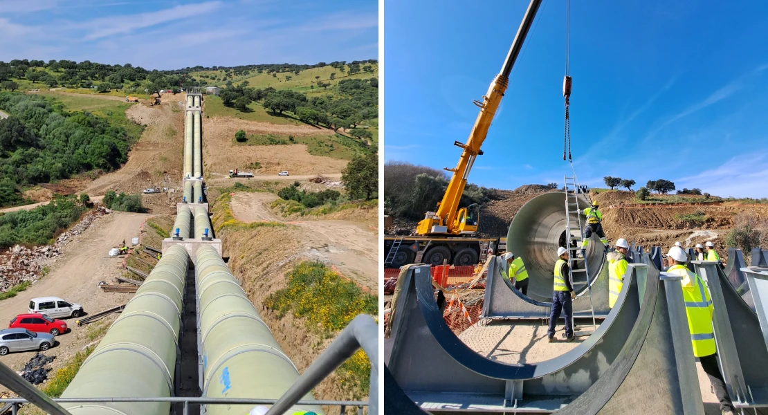 Una instalación pionera en España garantizará el riego de la margen derecha del río Alagón