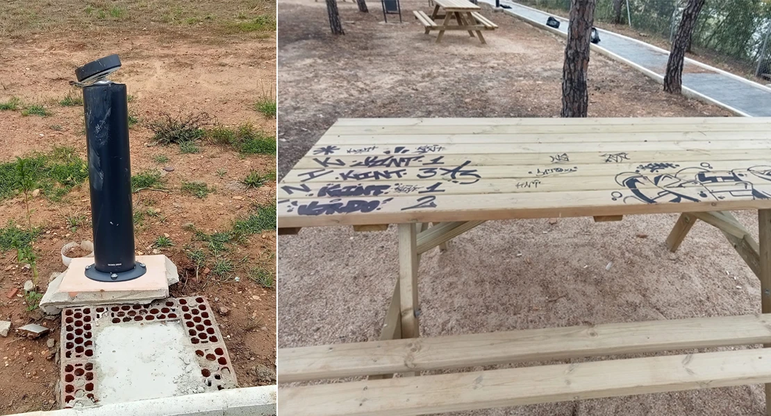 Imágenes que duelen en Guadajira: el vandalismo arruina el nuevo parque