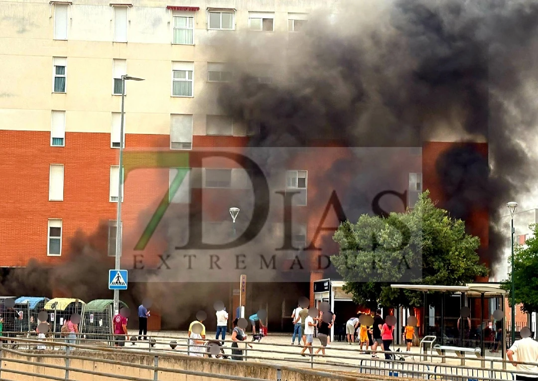 Un bar queda totalmente calcinado en Cerro Gordo tras un aparatoso incendio