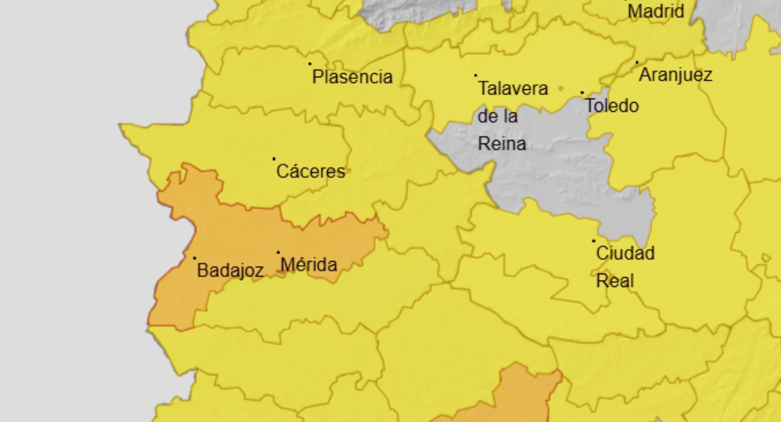Alerta naranja por calor este martes en parte de Extremadura