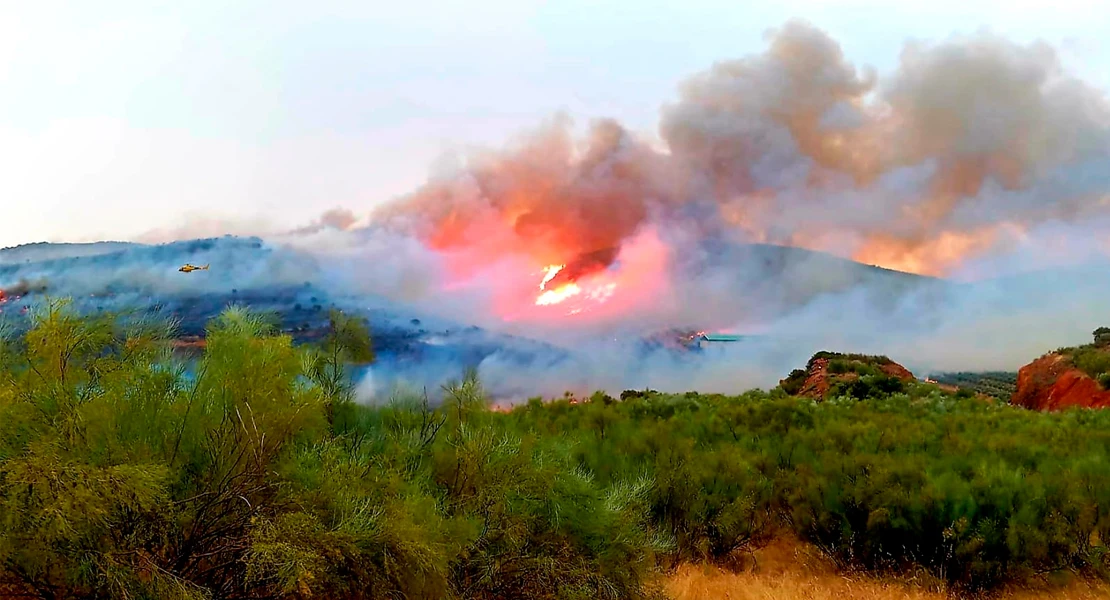 Así han sido los tres incendios más peligrosos de la tarde del jueves en Extremadura