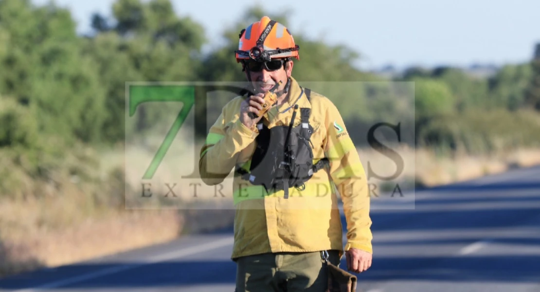 REPOR: Imágenes del incendio forestal en La Roca de la Sierra (BA)