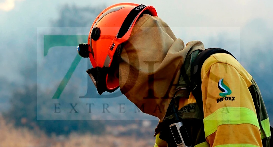 Activado el Nivel 1 del Plan INFOEX por un incendio entre Don Benito y Manchita